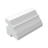 Highest quality white soild window 2inch malibu l frame pvc shutters louvre