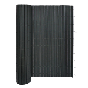 Brushed Face Square Tube Reinforced PVC fence with raised lines on surface