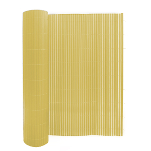 Reinforced double face PVC fence with raised lines on surface