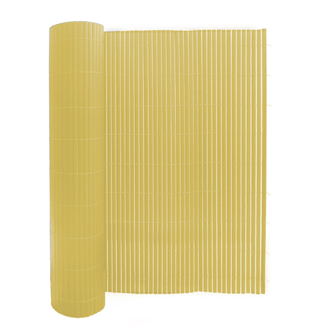 Brushed Face Reinforced double face PVC fence with raised lines on surface