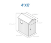 (4'x6'ft) APEX SHED