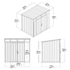 8'x6'ft PENT SHED