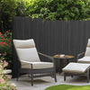 Brushed Face Square Tube Reinforced PVC fence with raised lines on surface