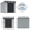 8'x8'ft PENT SHED
