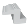 Direct factory sale external pvc louver shutter foam small 2inch classic z frame