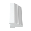 Highest quality white soild window 2inch malibu l frame pvc shutters louvre