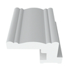Best price custom window shutters accessories 3" crown frame PVC shutter