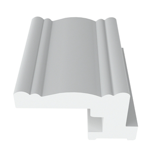 Best price custom window shutters accessories 3" crown frame PVC shutter