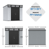 8'x6'ft PENT SHED