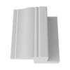 Direct factory sale external pvc louver shutter foam small 2inch classic z frame