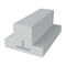 A competitive price standard lvl reinforced wpc pvc vinyl door mull post bar