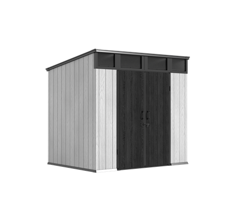 Easily Assembled Plastic 8'x6'ft PENT SHED