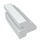 Highest quality white soild window 2inch malibu l frame pvc shutters louvre