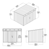 10'x8'ft PENT SHED Outside