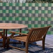 9.4cm x 2.015m/2.515m UPVC Privacy fence slat set of 5 