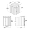 6'x6'ft PENT SHED
