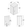 4'x4'ft PENT SHED
