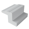 Direct factory sale external pvc louver shutter foam small 2inch classic z frame
