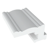 Best price custom window shutters accessories 3" crown frame PVC shutter