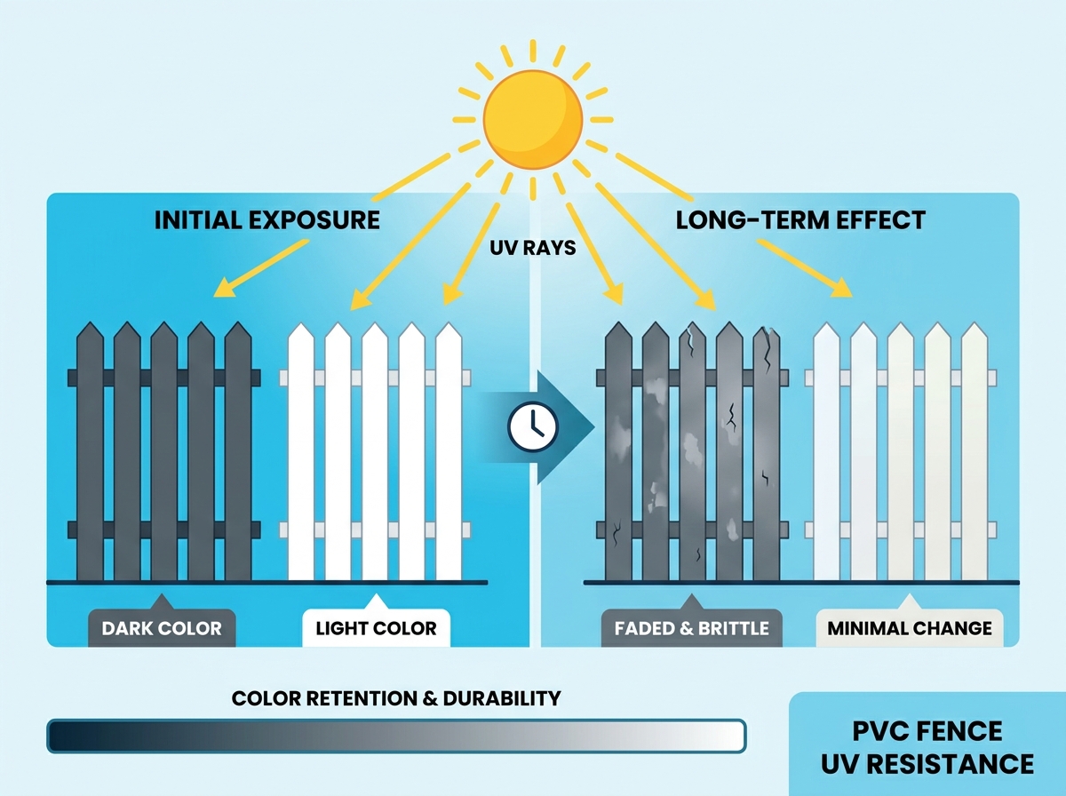 PVC fence UV resistance
